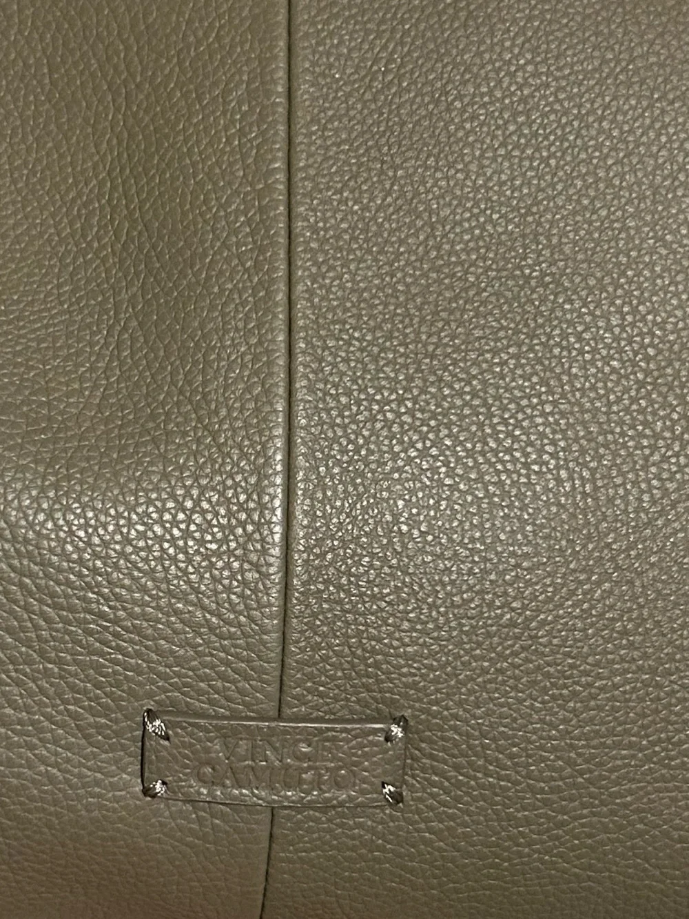 Vince Gamuto Pebble Leather/Suede Elize Hobo Morel